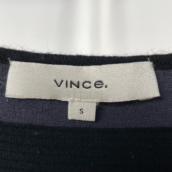 Vince Multi Stitch Wool‎ Dress in Black Hematite Size Small - Picture 4 of 7